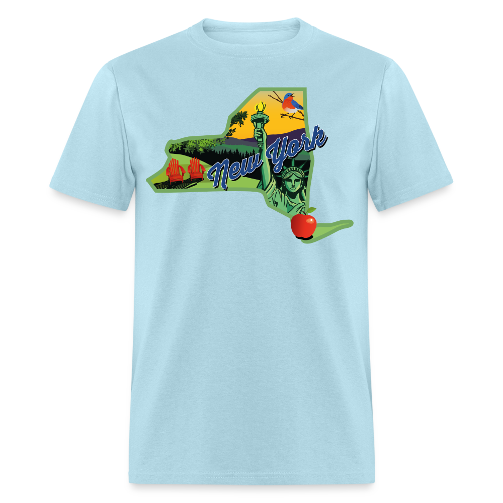 Beautiful NY T-Shirt - powder blue