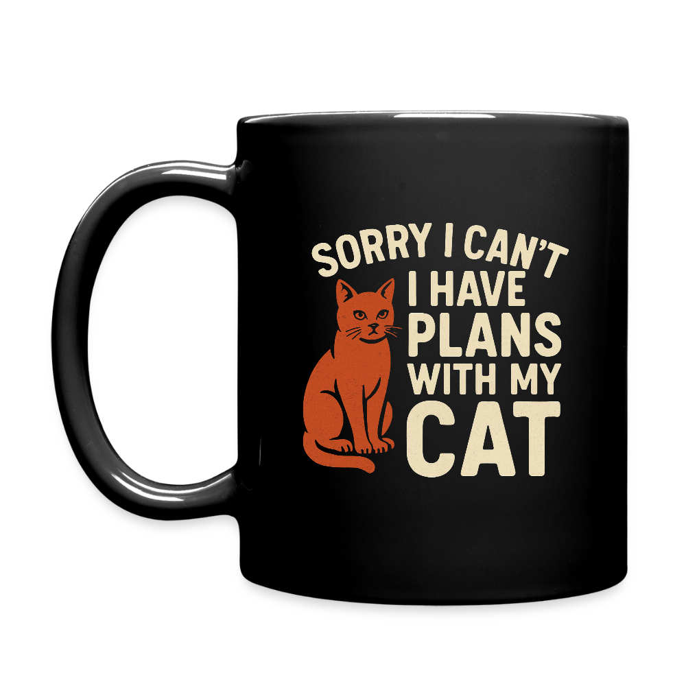 I have Plans with my Cat Mug - black