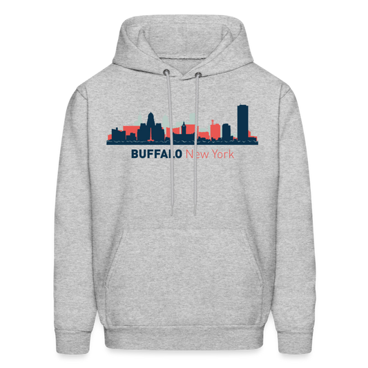 Buffalo NY Hoodie - heather gray