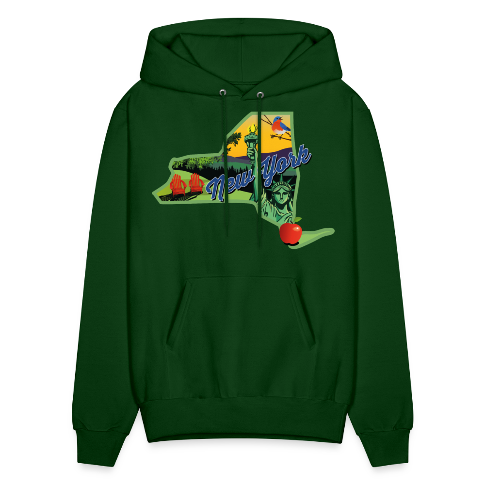 Beautiful NY Hoodie - forest green