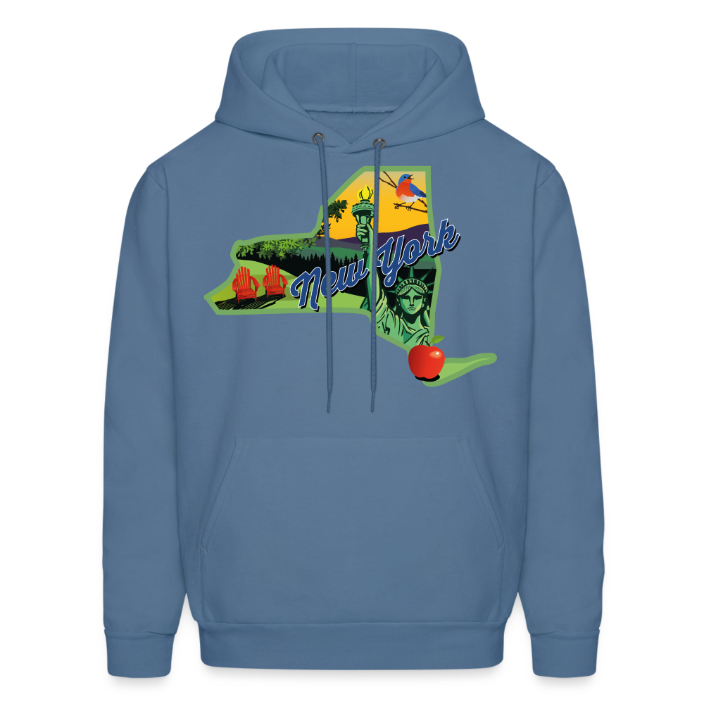 Beautiful NY Hoodie - denim blue