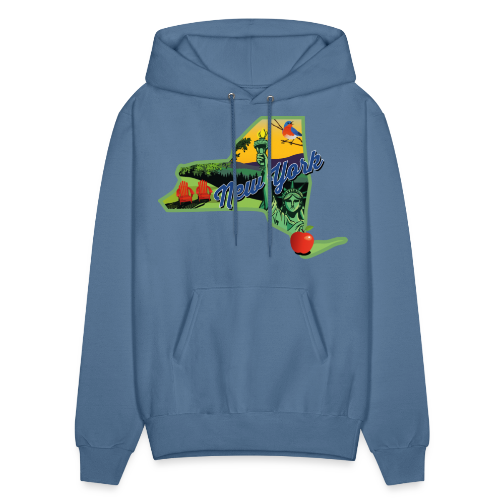 Beautiful NY Hoodie - denim blue